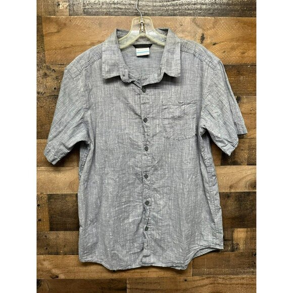 Columbia Men's Regular Fit Short‎ Sleeve Button Up Size Medium - Picture 1 of 4